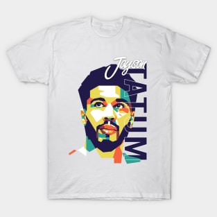 Celtics Boys Jayson Tatum on WPAP Style T-Shirt